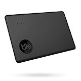 TILE Slim (2022) Localisateur d’article Bluetooth, Portée de 60 m, 3 ans d’autonomie de la pile, compatible avec Alexa, Google Smart Home, iOS et Android, Retrouvez toutes choses facilement, Noir