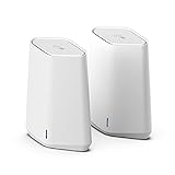 NETGEAR Orbi Pro WiFi 6 Mini Mesh System (SXK30) | Router mit 1 Satellite Extender für Business oder Home | VLAN, QoS | Abdeckung bis zu 4.000 m², 40 Geräte | AX1800 802.11 AX (bis zu 1,8 Gbit/s)