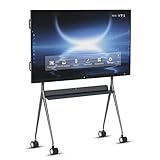 TIBURN R1 75' Smart Board, Touchscreen Display, 4K UHD Interactive Whiteboard, Touch Screen Interactive Smart Whiteboard for Classroom and Businesses(Board + Stand)
