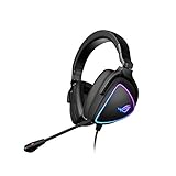 ASUS ROG Delta S Gaming Headset with USB-C | Ai Powered Noise-Canceling Microphone | Over-Ear Headphones for PC, Mac, Nintendo Switch, and Sony Playstation | Ergonomic Design , Black