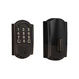 Schlage Encode Smart WiFi Deadbolt Lock for Front Door - Keyless Entry with App or Touchscreen - Works with Alexa, Apple HomeKit, Hey Google, & Airbnb - Create Codes for Guests - Aged Bronze