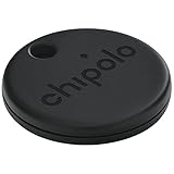 Chipolo One Spot - Fonctionne avec Le réseau Apple Find My - Localisateur d'objets avec Trou pour Porte-clés (Presque Noir)