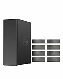 TERRAMASTER F8 SSD Plus NAS - 8Bay All SSD NAS Storage Core i3 8-Core 8-Thread CPU, 16GB DDR5 RAM, 10GbE Port, 8 Heat Sinks Included, Palm-Sized Network Attached Storage Peak Performance (Diskless)