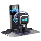 EMOPET AI Desk Robot Companion - ChatGPT Enabled with Voice Commands & Dance Feature, Interactive Robot Pet with Personality, Comes with Charging Home Station