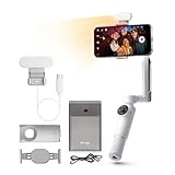 Insta360 Flow Creator Kit - Smartphone Gimbal with AI Tracking, Smartphone Gimbal, 3-Axis Stabilization, Integrated Selfie Stick, All-Purpose Tripod, Portable & Foldable, Snow White