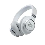 JBL Live 660NC - Auriculares inalámbricos con cancelación de ruido, sonido JBL Signature, asistencia de voz, hasta 50 horas de batería con carga rápida, diadema de tela de ajuste cómodo y bolsa de