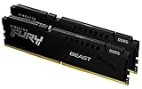 Kingston FURY Beast Negro 32GB (2x16GB) 6000MT/s DDR5 CL40 DIMM Memoria gamer para Ordenadores de sobremesa Kit de 2 - KF560C40BBK2-32