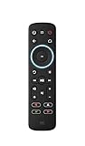 One For All Télécommande Streamer pour Boîtier Multimédia - Permettant de Contrôler jusqu’à 3 Appareils - Boîtiers Multimédia (Roku, Apple TV, etc.), TVs et des Barres de Son -Noir - URC7935