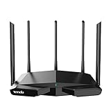 Tenda AXE5700 Smart WiFi 6E Router, Tri-Band Gigabit Wireless Router for Home, Best WiFi for Gaming and VR, with 5 * 6dBi High-Gain Antennas, Support WPA3, New 6GHz Band(RX27Pro)