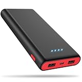Cargador portátil de 25800 mAh, carga rápida de teléfono con control inteligente IC, 2 puertos USB, batería externa para iPhone, Samsung Android, mesa, etc.
