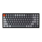 Keychron K2 Wireless Mechanical Keyboard, 75% Layout 84 Key Bluetooth/USB-C Wired Compact RGB Backlit Anti Ghosting/N-Key Rollover, Gateron G Pro Red Switch Aluminum Frame for Mac Windows, Version 2