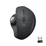 Logitech MX Ergo - Ratón (mano derecha, Óptico, Bluetooth, 380 DPI, Negro)