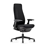 Haworth Fern Office Chair – Ergonomic and Stylish Desk Chair with Breathable Mesh Finish - with Lumbar Support (Coal)