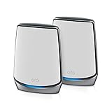NETGEAR Orbi Whole Home Tri-band WiFi 6 Mesh Network System (RBK852) – Router With 1 Satellite Extender -Security Features - Coverage Up to 5,000 sq. ft., 100 Devices - AX6000 (Up to 6Gbps)