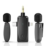 IMAXTOP Wireless Lavalier Microphone, Mini Microphone for iPhone Android Camera,2.4G Lapel Mic with Noise Reduction-3 in 1 Cordless Microphone for Video TikTok YouTube Vlog Podcast 393FT