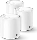TP-Link Deco AX1800 Système WiFi 6 Mesh (Deco X20) – Couvre jusqu'à 5 800 m², remplace les routeurs Internet sans fil et les rallonges, 6 ports Ethernet au total, prend en charge la liaison Ethernet,