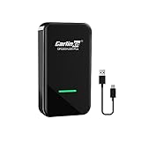 CarlinKit Adaptador CarPlay inalámbrico 3.0 USB para coches CarPlay con cable de fábrica (año de modelo: 2015 a 2024), adaptador CarPlay inalámbrico Convertir con cable a CarPlay inalámbrico