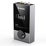 Donner Headphone Amplifier DAC -Coaxial/RCA/ 6.35mm,1/4'' Headphone Output for Phone/PC/Compuer,with OLED Display Screen to Show 5-Segment EQ Adjustment-EM11