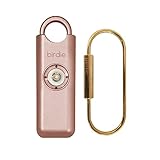 She's Birdie - Alarma de seguridad personal original para mujer de mujeres: sirena fuerte, luz estroboscópica y llavero en una variedad de colores (rosa metálica)