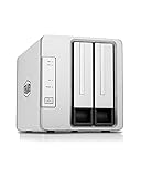 TERRAMASTER F2-210 NAS à 2 Baies Quad Core 1 Go de RAM DDR4 Serveur multimédia Cloud privé Personnel (sans Disque)