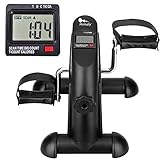 himaly Mini-Heimtrainer, unter dem Schreibtisch, tragbar, Fußrad-Arm- und Beinpedal-Maschine mit LCD-Bildschirmanzeigen