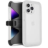 Pelican Voyager Series - Funda para iPhone 14 Pro de 6.1 Pulgadas, Compatible con Carga inalámbrica, antiamarilleo, Funda Resistente con Clip para cinturón, protección contra caídas de Grado Militar