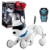 Robot de control remoto para perros, robots para niños, juguete inteligente y bailando, imita animales Mini robot de perro mascota..