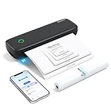 Bisofice Impresora térmica portátil A4 inalámbrica y USB de 2 pulgadas, 3 pulgadas, 4 pulgadas, 8 pulgadas, 8.5 pulgadas, letra de EE. UU. para oficina y escuela, viene con un rollo de papel