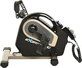 Exerpeutic Motorisierter Heimtrainer unter dem Schreibtisch, 2000 m, elektrischer Pedaltrainer für Beine und Arme, Fitnessgeräte für Zuhause, Fernarbeit, Bürozubehör, Schwarz
