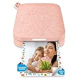 HP Sprocket 2x3' Impresora de fotos instantánea para smartphone - Portátil, inalámbrica en color - Fotos Zink adhesivas - Compatible con iOS y Android vía Bluetooth con app divertida - Rosa