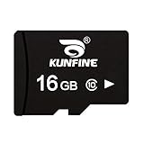 KUNFINE MicroSD Card TF Memory Card C10 Read Speed up to 100MB/s for DVR/Camera/Switch/Mobile Phone (16GB)