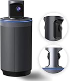 NexiGo Meeting 360 (Gen 2), encuadre y seguimiento de altavoces con IA capturado 8K, Plug & Play, cámara de videoconferencia inteligente de 1080p HD de 360 grados, 8 micrófonos con cancelación de