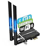 NEWFAST PCIE WiFi Card AXE5400 WiFi 6E PCIe Card for Desktop PC, Bluetooth 5.2 PCI-E Wireless WiFi Network Adapter Card, WiFi Adapter with MU-MIMO, Ultra-Low Latency, Supports Windows 11/10 (64bit)