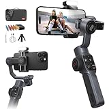 Zhiyun Smooth 5 Combo Phone Gimbal, 3-Axis Handheld Smartphone Stabilizer with Grip Tripod, Magnetic Fill Light, AI Face Tracking for iPhone Android FiLMiC Pro