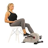 Sunny Health & Fitness Magnetisches Mini-Heimtrainer unter dem Schreibtisch, Doppelfunktions-Pedaltrainer mit digitalem Monitor, Arm-/Bein-Fahrrad für den Innenbereich zu Hause und im Büro– SF-B0891