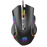 Ratón para juegos de PC Redragon M602 Nemeanlion 3000 DPI USB, 7 botones, retroiluminación LED de 7 colores