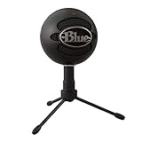 Blue Snowball iCE USB Microphone for PC, Mac, Gaming, Recording, Streaming, Podcasting, with Cardioid Condenser Mic Capsule, Adjustable Desktop Stand and USB Cable, Plug 'n Play - Black