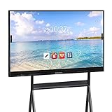 Hellsehen 65'' 4K HD Digital Whiteboard Interactive, Electronic Smart Board Touchscreen Display Build in Android 11 Remote Collaboration Smart Board for Classroom, Alternative to Projector