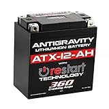 Antigravity ATX-12-Ah Batterie au lithium pour moto Powersport avec démarrage intégré 6,6 Ah ATV Quad UTV Scooter, tondeuse à gazon, générateur de batterie – Honda, Yamaha, Kawasaki, Suzuki