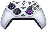 Victrix Gambit World's Fastest Licensed Xbox Controller, Elite Esports Design with Swappable Pro Thumbsticks, Custom Paddles, Swappable White / Purple Faceplate for Xbox One, Series X/S, PC