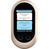 Pocketalk Klassisches Sprachübersetzer-Gerät, tragbarer Zwei-Wege-Sprachinterpreter, 82 Sprachen, intelligente Übersetzungen in Echtzeit (Gold)