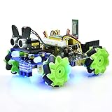KEYESTUDIO 4WD Mecanum PICO Robot Car for Teens Adults Easy to Learn Electronics Robotic MicroPython Programming（Raspberry Pi Pico Included）