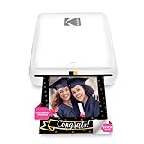 KODAK Step Impresora de fotos instantánea para smartphone - Mini portátil inalámbrica en color - Fotos adhesivas Zink 2x3” - Bluetooth compatible con iOS y Android - App de edición divertida - Blanco