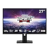 MSI MAG274UPF, 27' 3840 x 2160 (UHD), Monitor de Juego IPS Rápido 4K, 1 ms, 144 Hz, FreeSync Premium, HDR400, Compatible con G-Sync, HDMI, DisplayPort, Inclinación, Giratorio, Giratorio y Altura