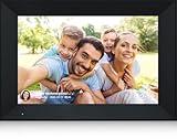 Cadre Photo numérique 10,1 Pouces WiFi IPS HD écran Tactile Smart Cloud Cadre Photo, Auto-Rotation, Configuration Facile pour Partager des Photos ou des vidéos à Distance par l'intermédiaire de AiMOR