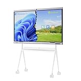 Tiburn INSPUR 65' Ultra 4K UHD Smart Board | Android 13 & Windows 11 Pro Dual OS, 8-Line Array Mic, Auto-Framing Webcam, Enterprise whiteboard for Office, Classroom, Conference Wall Mount Included