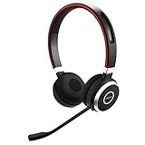 Jabra B2B Evolve 65 Stereo - Casque supra-auriculaire sans fil - Casque optimisé Unified Communications avec batterie longue durée - Adaptateur Bluetooth USB - Noir