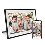 Cadre Photo numérique 10,1 Pouces WiFi IPS HD écran Tactile Smart Cloud Cadre Photo, Auto-Rotation, Configuration Facile pour Partager des Photos ou des vidéos à Distance par l'intermédiaire de AiMOR