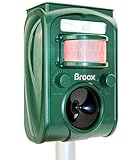 Broox 2025 Upgraded Solar Animal Repellent, Cat Repellent Outdoor, Squirrel Repellent, Deer Repellent, Ultrasonic pest Repeller, Waterproof Motion Detection, Dog, Raccoon, Skunk, Rabbit, Rodent