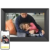 Aura Cadre Photo numérique Carver Wi-FI 10,1 Pouces | Le Meilleur Cadre numérique à Offrir | Envoyez Vos Photos Depuis Votre téléphone | Installation Rapide et Facile grâce à l’Application Aura